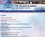 The Collapse of Europe Conference